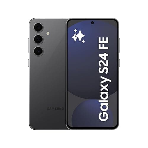 Samsung Galaxy S24 FE AI Smartphone ohne Vertrag, AI Handy mit Android, 8 GB RAM, 128 GB Speicher, 50-MP-Kamera, Lange Akkulaufzeit, Graphite, 36 Monate Herstellergarantie [Exklusiv bei Amazon]