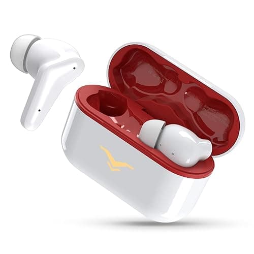StageSound Hero3 Bluetooth In-Ear Kopfhörer, Kabellose Ohrhörer mit 4 Mic, Bluetooth 5.1 HiFi Stereoklang, IPX5 Wasserdicht, Premium Sound, 40ms niedrige Latenz für Arbeit und Gaming, Rot