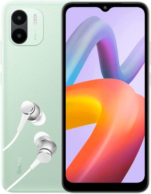 XIAOMI Redmi A2 Smartphone + Kopfhörer, 2+32GB, Handy ohne Vertrag, 6,52" HD+Display, 5.000 mAh, MediaTekHelio G36, 8MP AI Dual Kamera, Dual-SIM, Green (2 Jahre Garantie + DE Version)