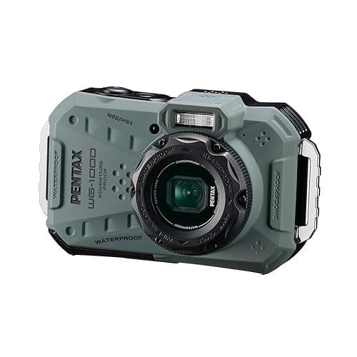 wasserdichte Digitale Kompaktkamera PENTAX WG-1000, konzipiert für gelegentliche Outdoor- und Unterwasserfotografie, wasserdicht bis zu Einer Tiefe von 15 Metern, für bis zu Einer Stunde Dauerbetrieb