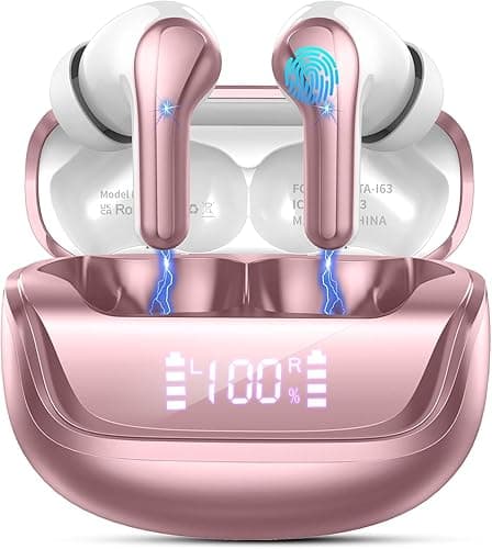 Donerton Bluetooth Kopfhörer, Kopfhörer Kabellos Bluetooth 5.4, In Ear Kopfhörer mit 4 ENC Mic