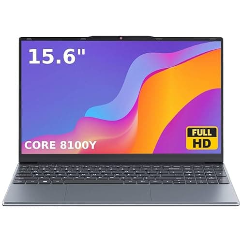 OTVOC 15,6 Zoll Laptop Win 11, Core-M3 8100Y, bis zu 3,4 GHz, 4 GB RAM, Upgrade bis zu 16 GB, 128 GB SSD, erweiterbar bis zu 2 TB, 15,6 Zoll FHD IPS 1920 x 1080, 2 MP Webcam