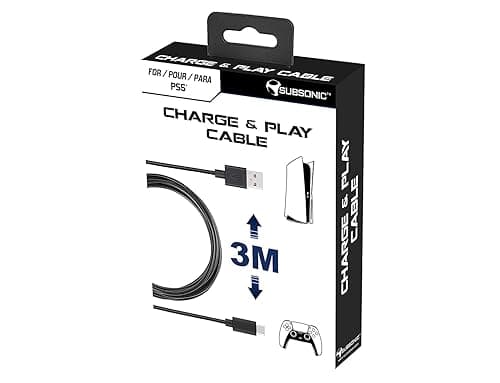 Subsonic - Zubehör - 3 Meter USB C XXL-Ladekabel für PS5-Controller - PlayStation 5