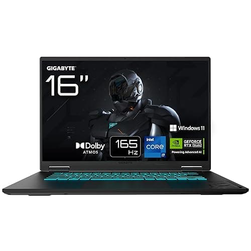 Gigabyte Gaming A16 Laptop – 16 Zoll, 165 Hz WUXGA, Intel Core i5-13620H, RTX 5050, 16 GB DDR5 5200 MHz, SSD Gen4 1 TB, Windows 11 Home, 2 Jahre Garantie, Dolby Atmos, Gaming A16 CTHI3FR894SH