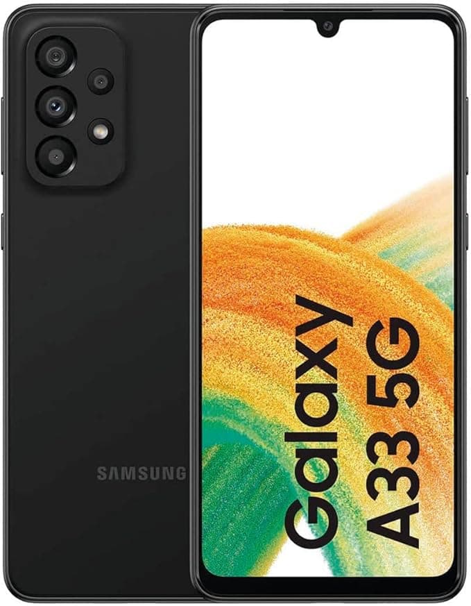 Samsung Galaxy A33 5G SM-A336B 16.3 cm (6.4) Hybrid Dual SIM Android 12 USB Type-C 6 GB 128 GB 5000 mAh Black (Generalüberholt)