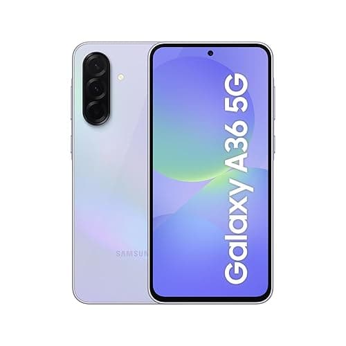 Samsung Galaxy A36 5G AI Smartphone ohne Vertrag, Simlockfreies AI Handy mit Android, 8 GB RAM, 256 GB Speicher, 50-MP-Kamera, Awesome Lavender, 2,5 Jahre Herstellergarantie [Exklusiv auf Amazon]