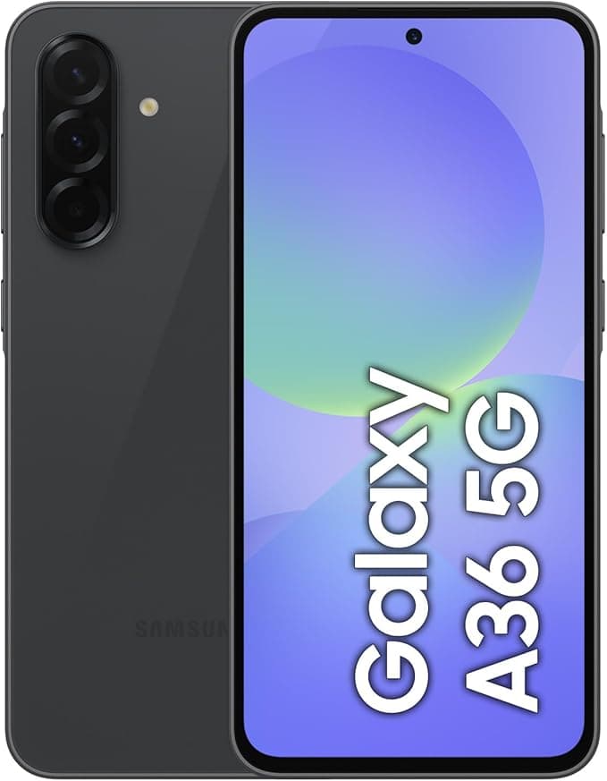 Samsung Galaxy A36 [AU-Version] 5G A Series Handy, Awesome Intelligence, 128 GB Speicher, 6,7 Zoll Display, Lange Akkulaufzeit, superschnelles Laden, Schwarz