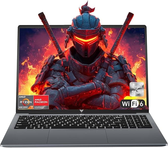 ACEMAGIC 16 Zoll Laptop Gaming DDR5 Ryzen 7 7735HS, bis zu 4,75 GHz, 16 GB RAM 512 GB SSD, erweitern Sie 4 TB, Bildschirm 1200FHD, Tastatur mit Hintergrundbeleuchtung, WiFi 6, Laptop Gaming