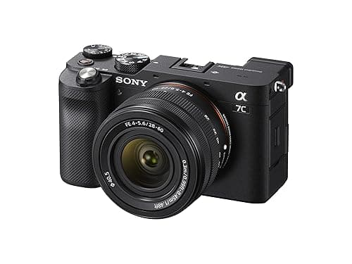 Sony Alpha 7C Spiegellose E-Mount Vollformat-Digitalkamera ILCE-7C (24,2 MP, 7,5cm (3 Zoll) Touch-Display, Echtzeit-AF) inkl. SEL-2860 Objektiv - Schwarz