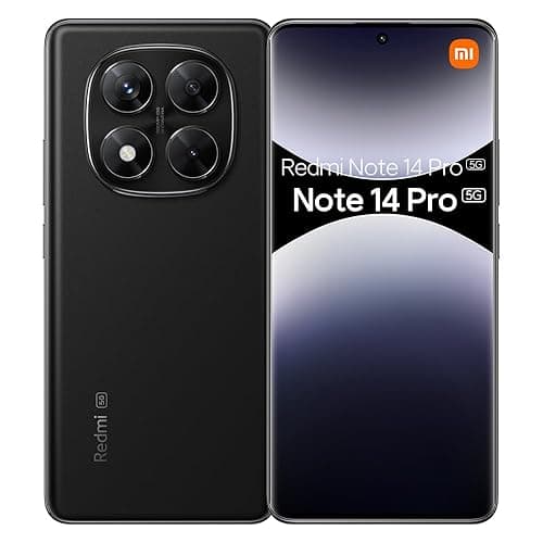 Xiaomi Redmi Note 14 Pro 5G Smartphone EU Schwarz 12+512G mit NFC, Ladegerät inklusive