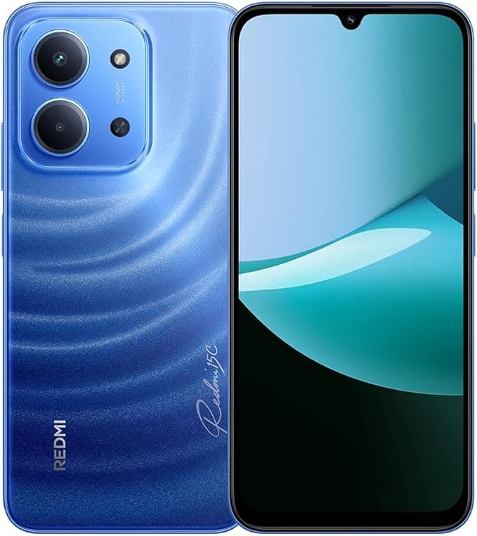XIAOMI Redmi 15C 4G Handy, 6,9 Zoll, Blau, 8 + 256 GB, Akku 6000 mAh (Typ), 50 MP KI-Dual-Kamerasystem, 33 W Turboladung, Android 15, HyperOS 2, mit Ladegerät, NFC nicht unterstützt